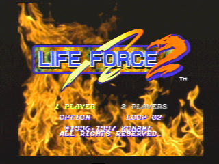 LIFE FORCE2。サラマンダデラックス版はタイトルを変更できる。